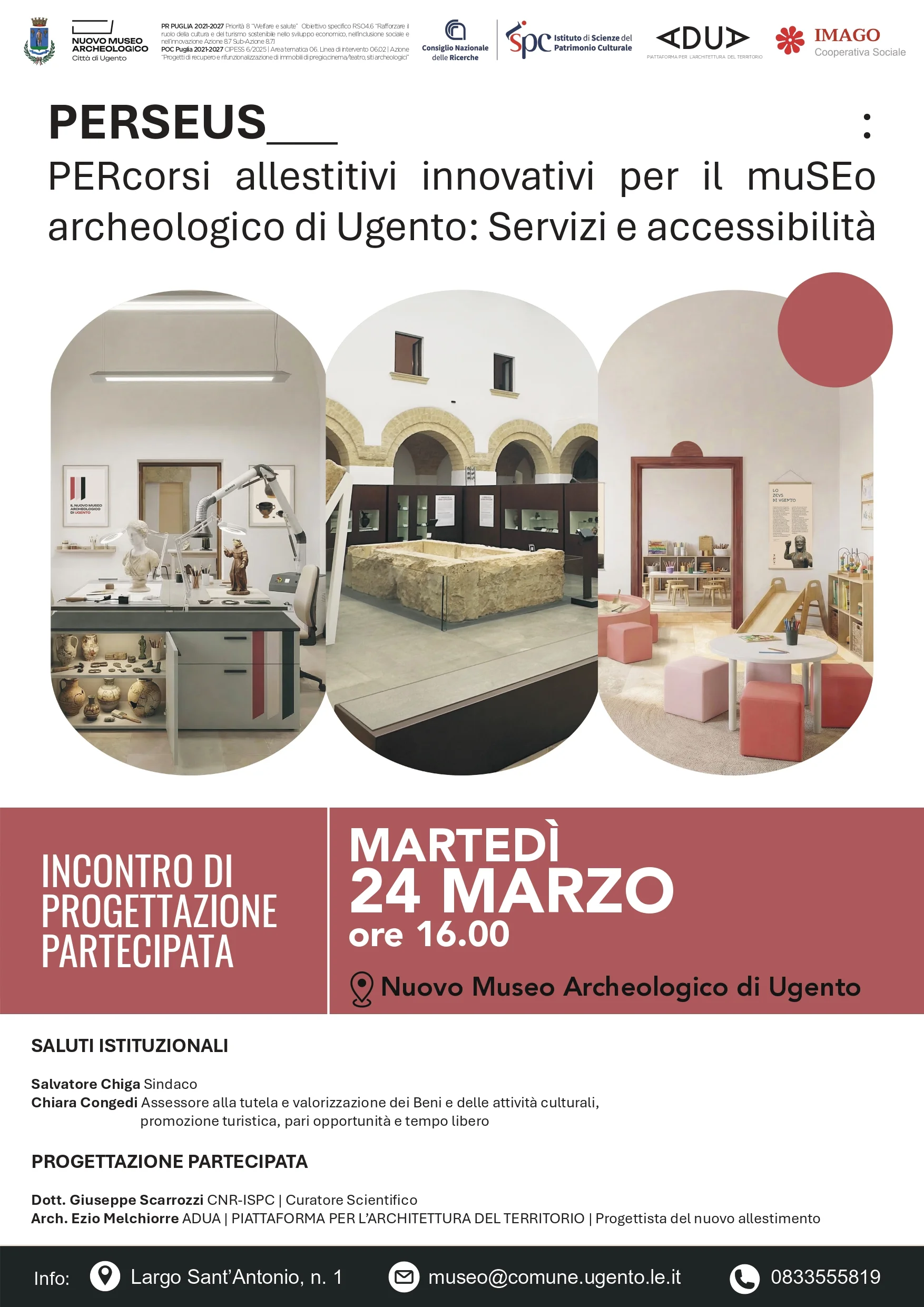 PERSEUS – Incontro di progettazione partecipata per il Nuovo Museo Archeologico di Ugento