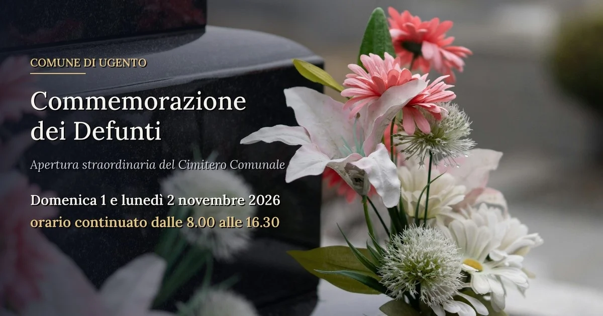 Commemorazione dei defunti - Apertura straordinaria del Cimitero Comunale
