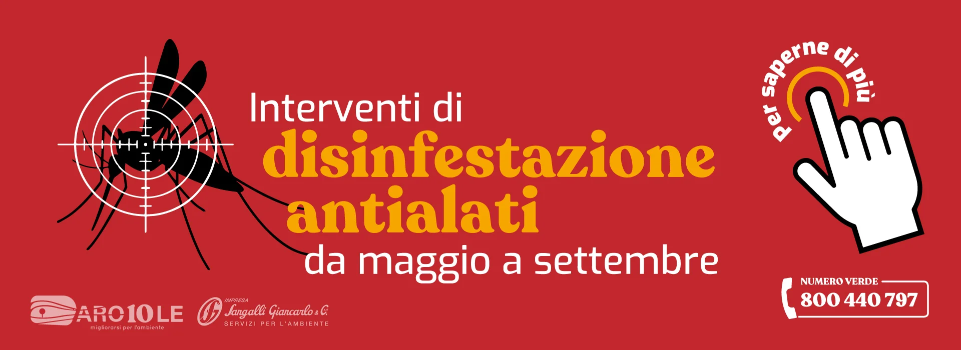 Avviso alla cittadinanza: Programma di disinfestazione antialare (Maggio - Settembre 2026)