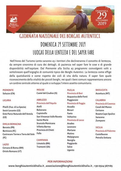 Giornata Nazionale dei BORGHI AUTENTICI - Comune di Ugento -