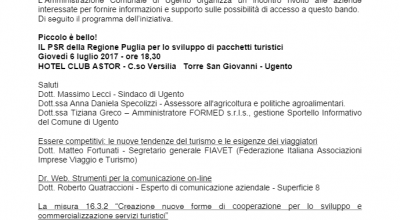 Piccolo è bello! I bandi della Regione Puglia per lo sviluppo di nuovi...