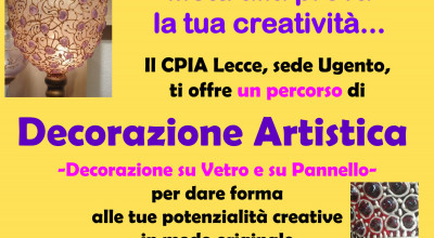 CORSO DI DECORAZIONE SU VETRO