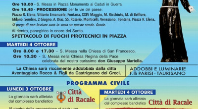 Festeggiamenti religiosi e civili in onore di San Francesco d'Assisi