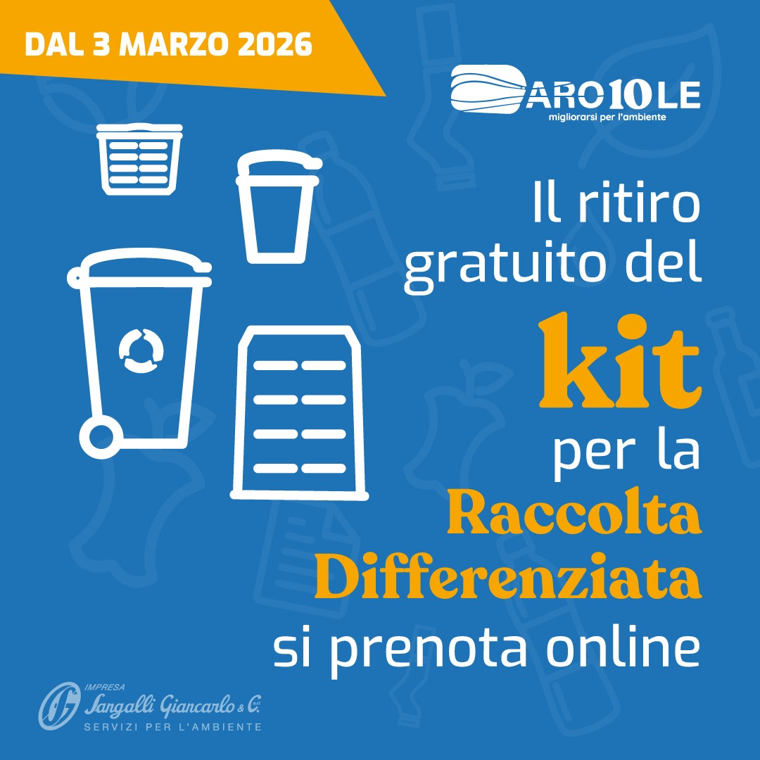 Raccolta Differenziata: dal 3 marzo il kit si prenota online