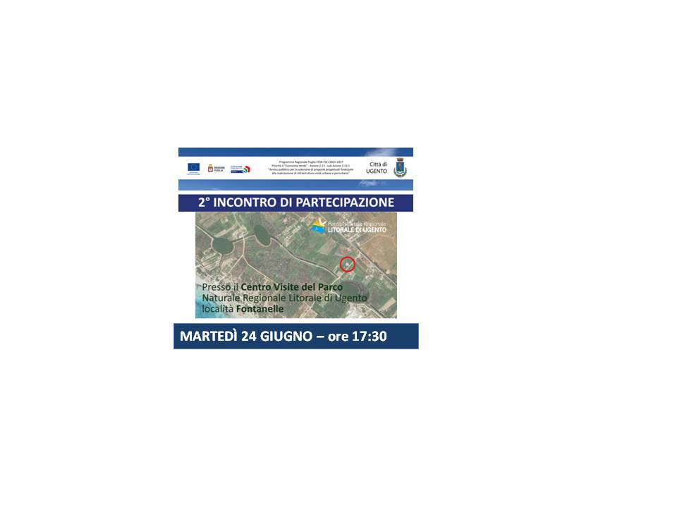 Valorizzazione di un sistema connesso di spazi aperti - 2° Incontro di Coprogettazione.